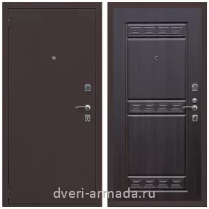 Входные двери Роял Вуд, Дверь входная Армада Комфорт Антик медь / МДФ 10 мм ФЛ-242 Эковенге