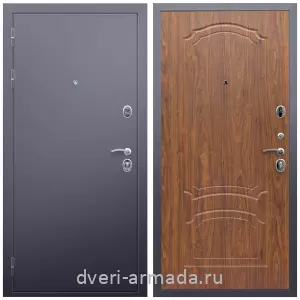 Темные входные двери, Дверь входная металлическая утепленная Армада Люкс Антик серебро / МДФ 6 мм ФЛ-140 Морёная береза двухконтурная